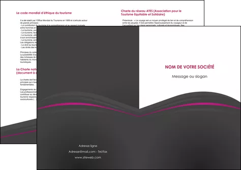 modele en ligne depliant 2 volets  4 pages  reseaux texture contexture structure MLGI73677