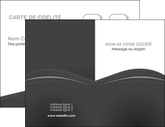 creer modele en ligne carte de visite restaurant menu noir blanc MIFBE74009
