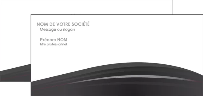 faire carte de correspondance restaurant menu noir blanc MIFCH74037