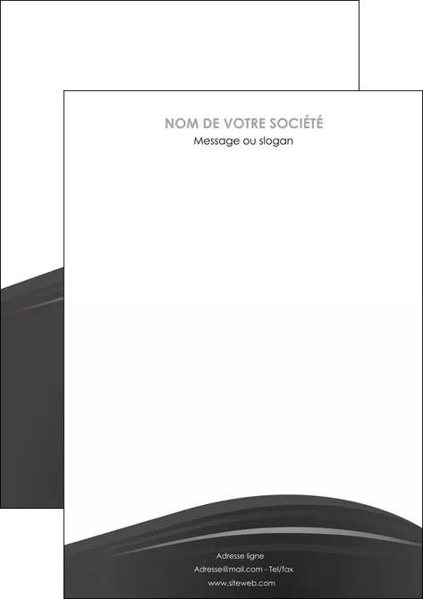 imprimerie affiche restaurant menu noir blanc MLIGLU74041