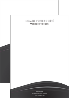 imprimer flyers restaurant menu noir blanc MIS74045