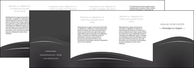 cree depliant 4 volets  8 pages  restaurant menu noir blanc MLGI74049