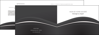 modele depliant 2 volets  4 pages  web design noir fond noir texture MIF74067