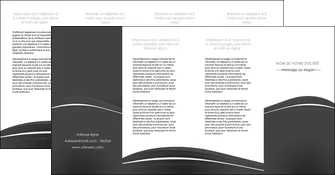 faire depliant 4 volets  8 pages  web design noir fond noir texture MIFBE74099
