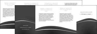 modele en ligne depliant 4 volets  8 pages  web design noir fond noir texture MIF74101