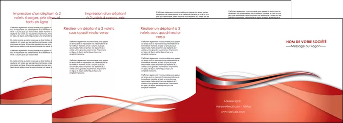 exemple depliant 4 volets  8 pages  web design texture contexture structure MIF74251