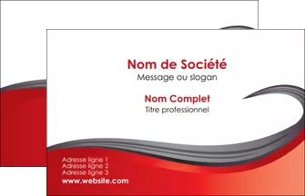 personnaliser maquette carte de visite web design rouge fond rouge bande MIFBE74381