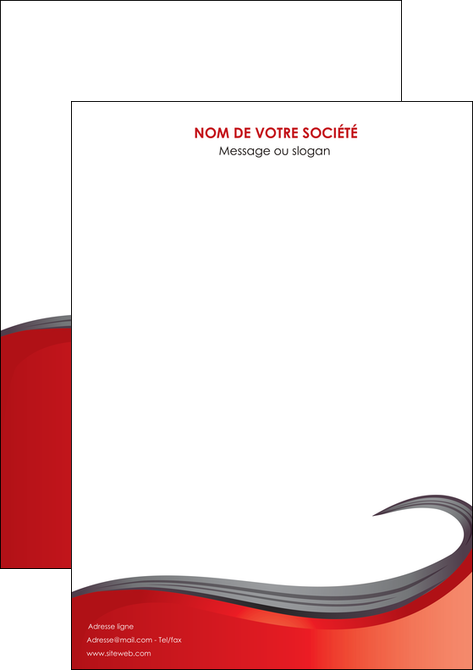 modele en ligne affiche web design rouge fond rouge bande MLGI74389