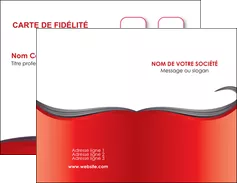 faire modele a imprimer carte de visite web design rouge fond rouge bande MIFBE74391