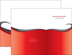 modele pochette a rabat web design rouge fond rouge bande MLIG74393