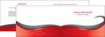 creation graphique en ligne depliant 2 volets  4 pages  web design rouge fond rouge bande MIFBE74397