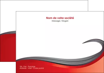 maquette en ligne a personnaliser flyers web design rouge fond rouge bande MIFBE74405