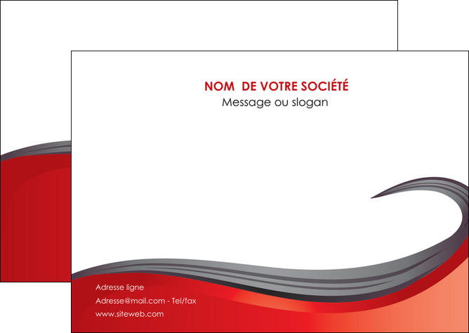 exemple flyers web design rouge fond rouge bande MLGI74409
