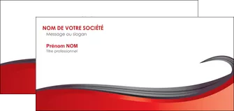 personnaliser modele de carte de correspondance web design rouge fond rouge bande MIFBE74419