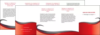 creer modele en ligne depliant 4 volets  8 pages  web design rouge fond rouge bande MIFBE74431