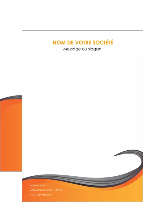 imprimer flyers orange fond orange couleur MLGI74437