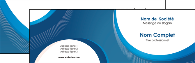 modele carte de visite web design bleu fond bleu couleurs froides MIFCH74613