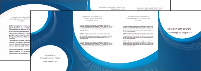 imprimerie depliant 4 volets  8 pages  web design bleu fond bleu couleurs froides MLGI74647