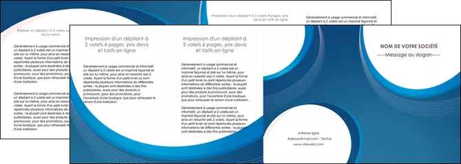 personnaliser modele de depliant 4 volets  8 pages  web design bleu fond bleu couleurs froides MIFBE74653