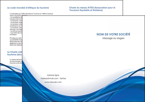 faire depliant 2 volets  4 pages  web design bleu fond bleu couleurs froides MLGI74663