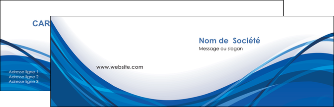 maquette en ligne a personnaliser carte de visite web design bleu fond bleu couleurs froides MIFBE74665