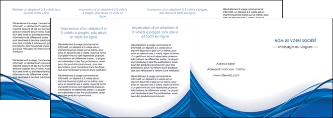modele en ligne depliant 4 volets  8 pages  web design bleu fond bleu couleurs froides MIFBE74705