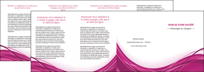 impression depliant 4 volets  8 pages  violet fond violet mauve MLGI74757