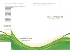 personnaliser modele de depliant 2 volets  4 pages  espaces verts vert fond vert nature MLGI74767