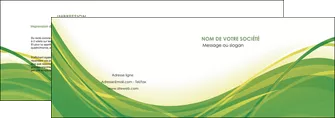exemple depliant 2 volets  4 pages  espaces verts vert fond vert nature MLGI74777