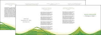 modele depliant 4 volets  8 pages  espaces verts vert fond vert nature MLGI74803