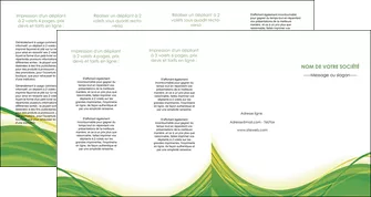 impression depliant 4 volets  8 pages  espaces verts vert fond vert nature MLGI74807