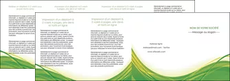 imprimer depliant 4 volets  8 pages  espaces verts vert fond vert nature MLGI74809