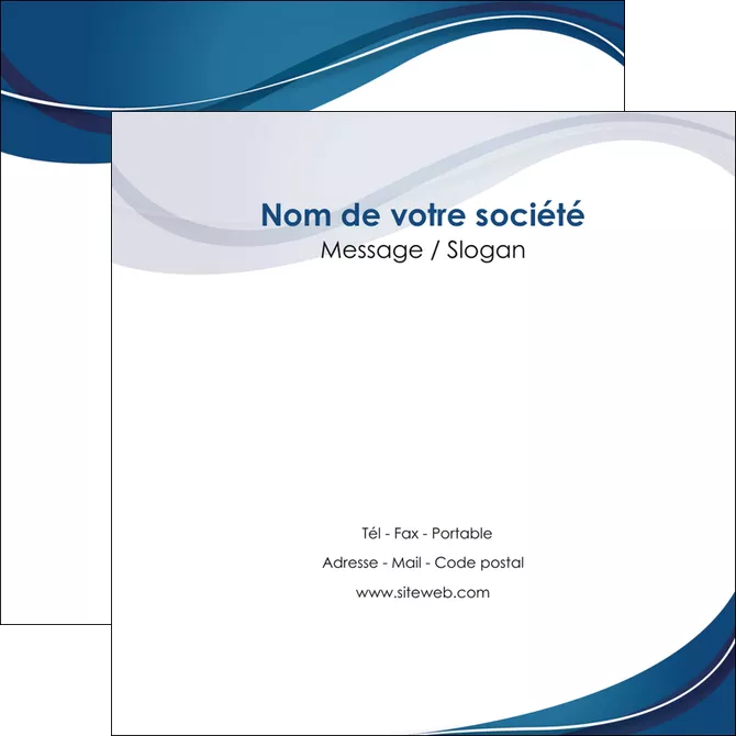 faire flyers web design bleu fond bleu courbes MLIGLU74847