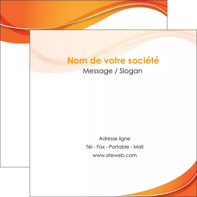 maquette en ligne a personnaliser flyers orange fond orange couleur MLGI75229