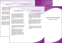 personnaliser modele de depliant 3 volets  6 pages  web design violet fond violet couleur MIFBE75273