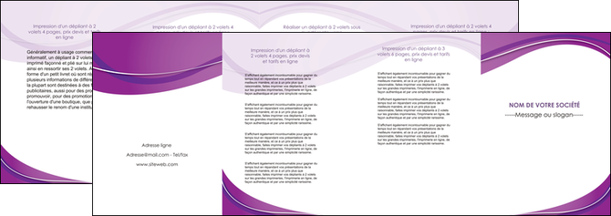exemple depliant 4 volets  8 pages  web design violet fond violet couleur MLGI75289