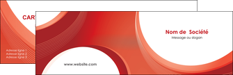 faire modele a imprimer carte de visite web design rouge couleur colore MIFCH75661