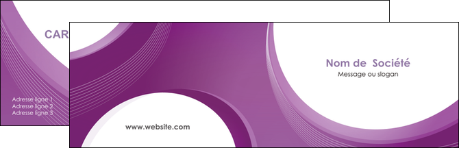 personnaliser maquette carte de visite web design violet fond violet courbes MMIF75713