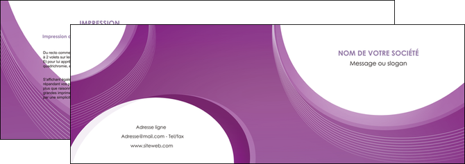 modele en ligne depliant 2 volets  4 pages  web design violet fond violet courbes MIFCH75721