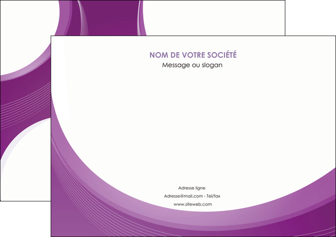 creer modele en ligne affiche web design violet fond violet courbes MIFCH75725