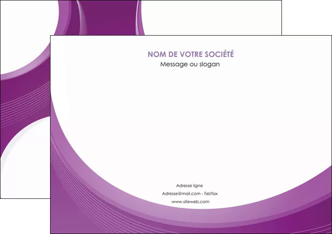 creer modele en ligne affiche web design violet fond violet courbes MIFCH75725