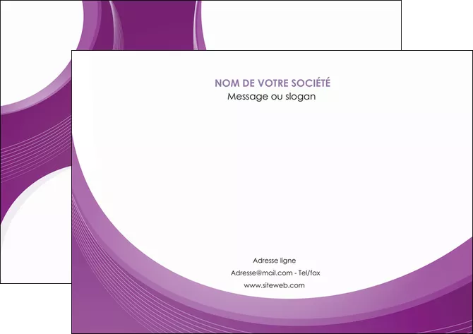 exemple affiche web design violet fond violet courbes MID75729
