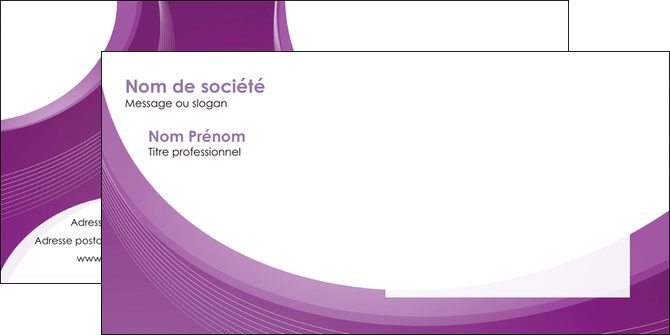 realiser enveloppe web design violet fond violet courbes MIF75743
