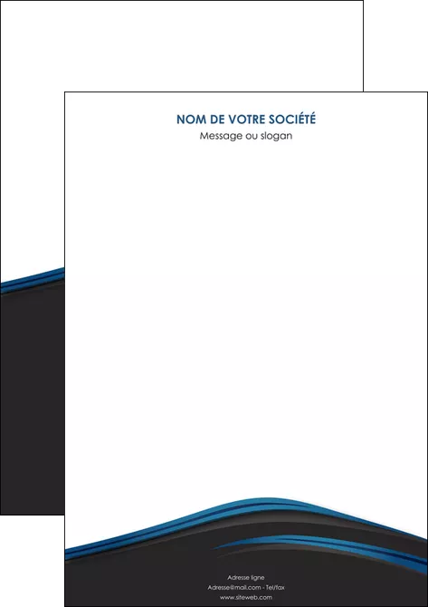 exemple affiche web design fond noir bleu abstrait MLGI75977