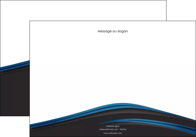 exemple affiche web design fond noir bleu abstrait MLGI75997