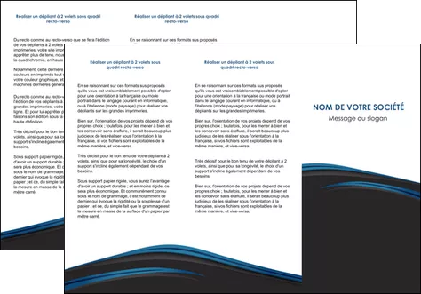 maquette en ligne a personnaliser depliant 3 volets  6 pages  web design fond noir bleu abstrait MLGI76001