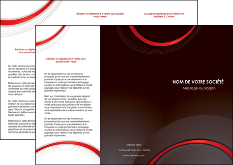 personnaliser maquette depliant 3 volets  6 pages  web design rouge gris contexture MLGI76717