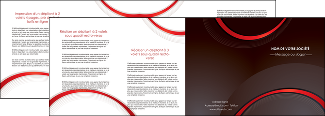 modele en ligne depliant 4 volets  8 pages  web design rouge gris contexture MIFCH76735