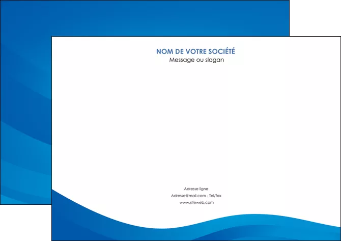 impression flyers web design bleu fond bleu bleu pastel MLGI77029