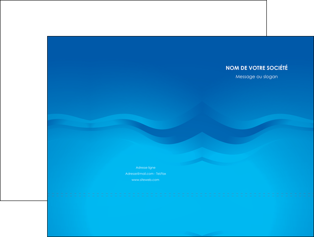 maquette en ligne a personnaliser pochette a rabat web design bleu fond bleu bleu pastel MLGI77049